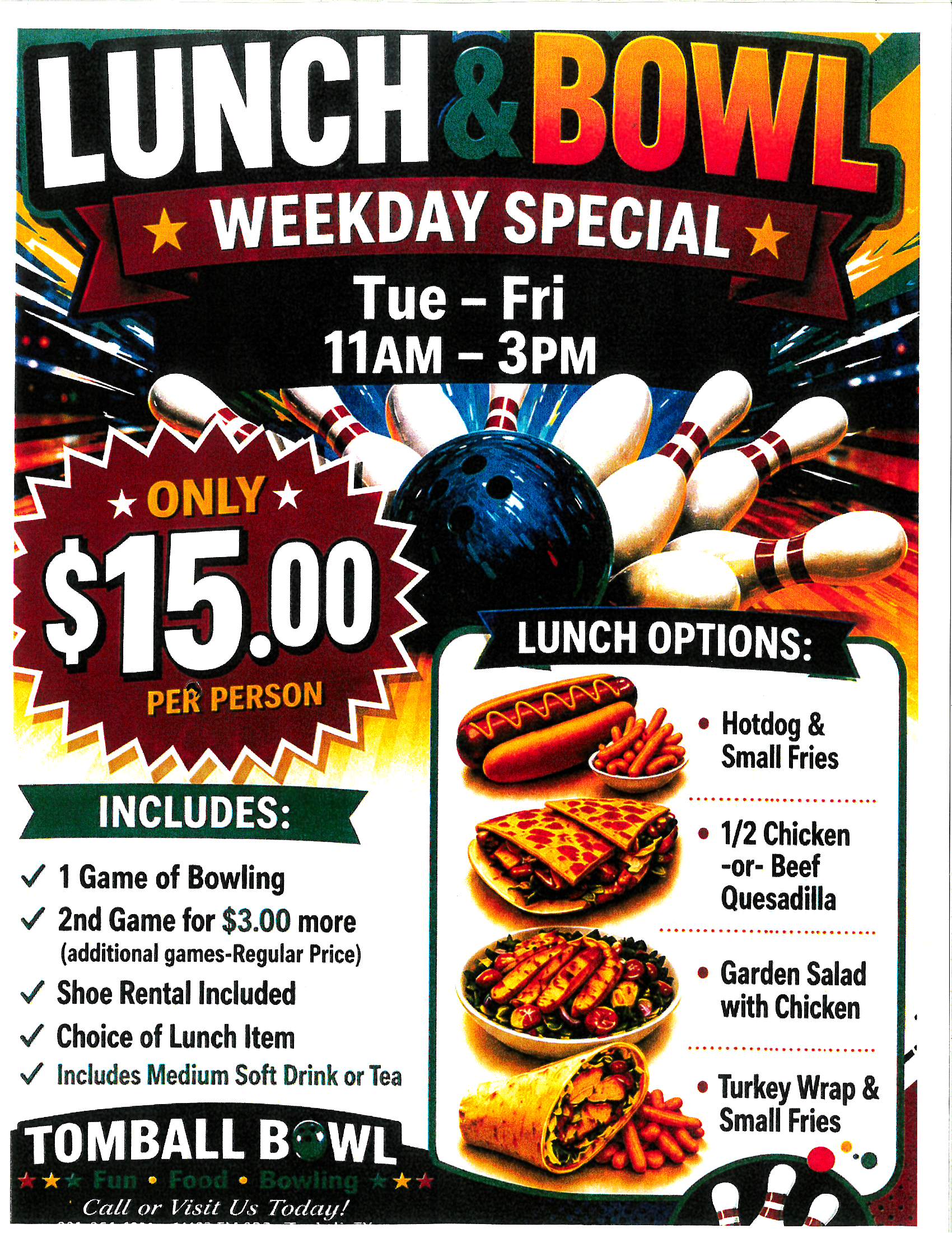 lunch bowl special
